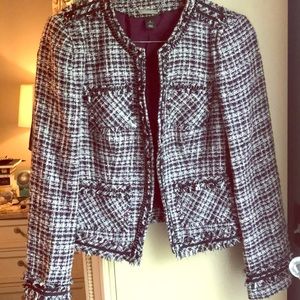 White House black market tweed jacket